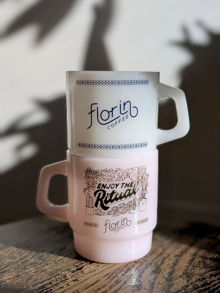 Florin Milk Glass Mug
