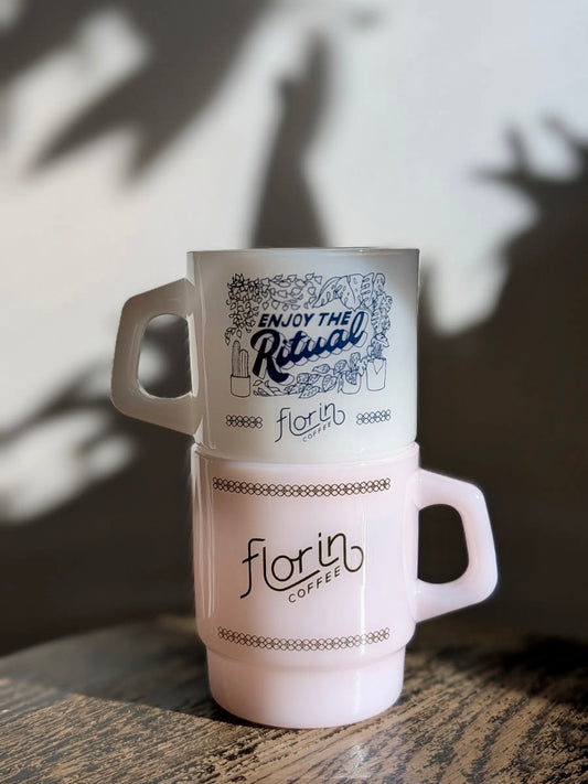 Florin Milk Glass Mug