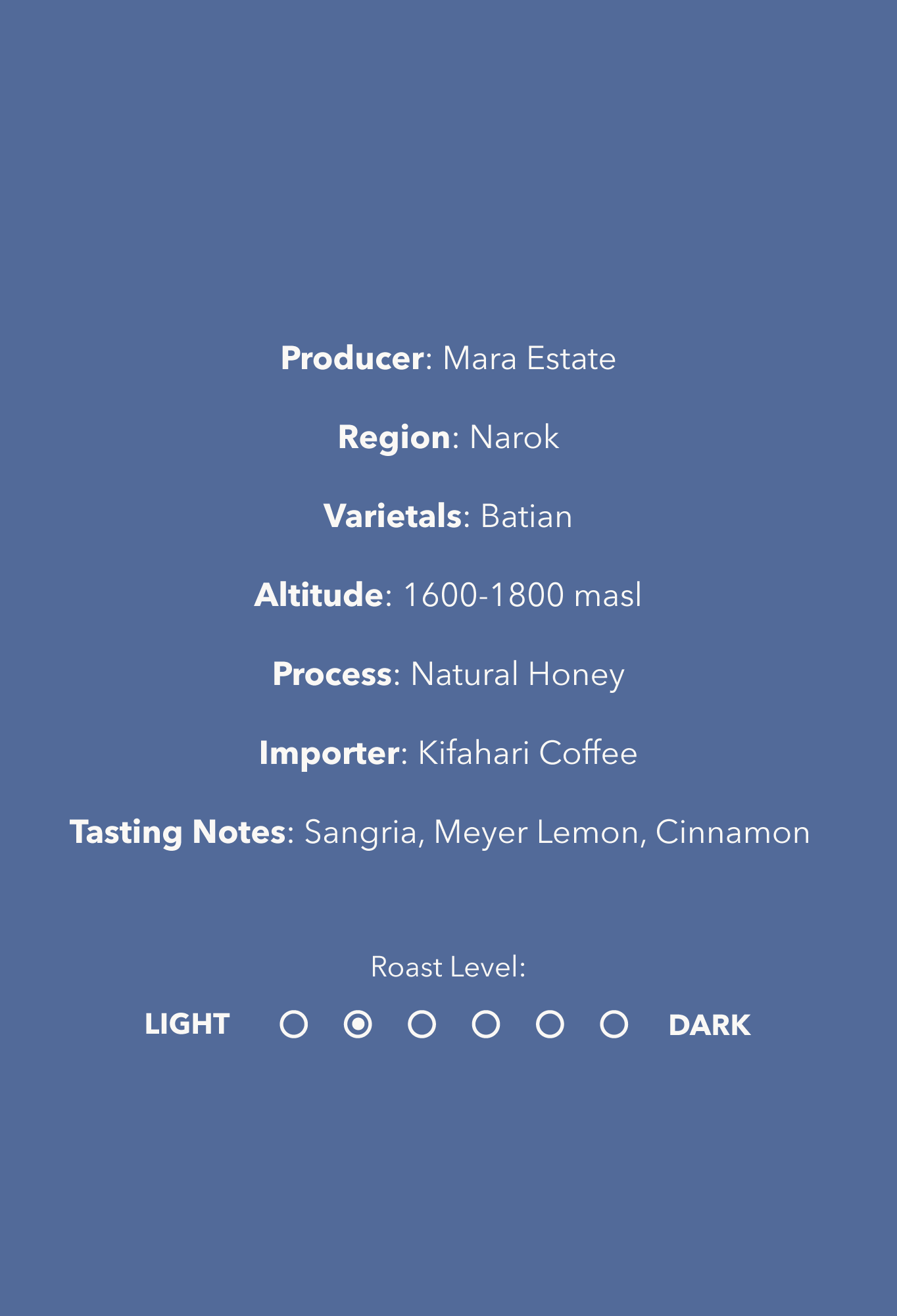 Kenya Mara Honey